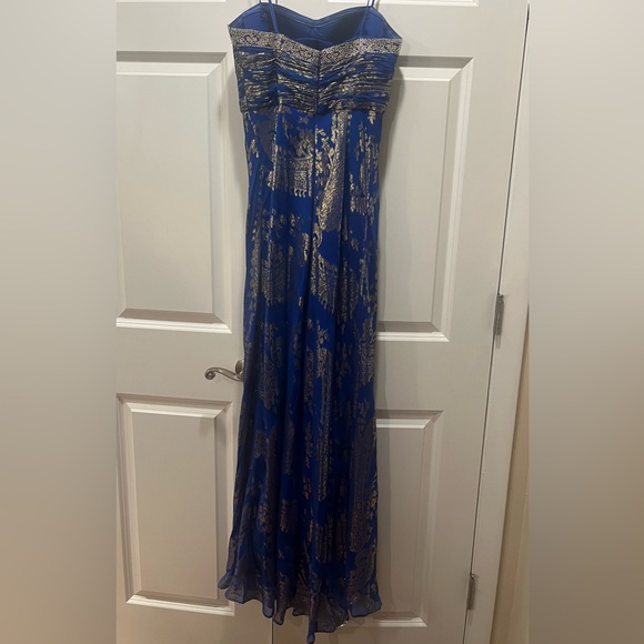 Aidan Mattox Silk Prom Dress - Picture 2 of 3
